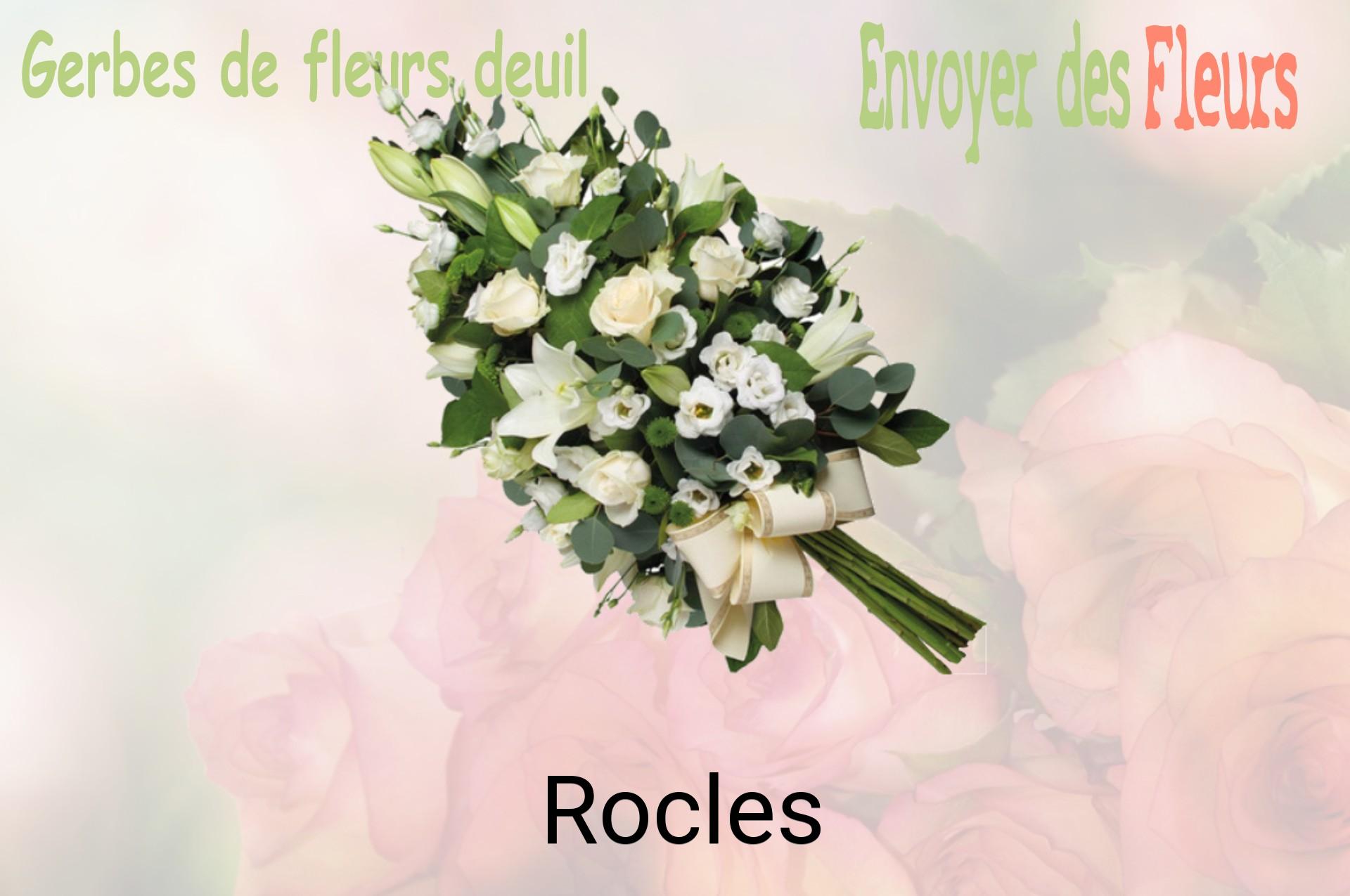 Gerbe de fleurs de deuil livrée à Rocles